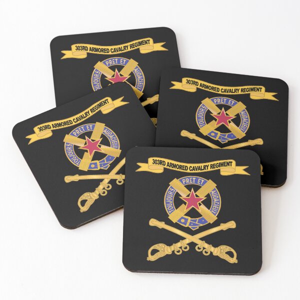 Item preview, Army  - 303rd Armored Cavalry Regiment w Ribbon - Br X 300 designed and sold by Military Insignia Products.