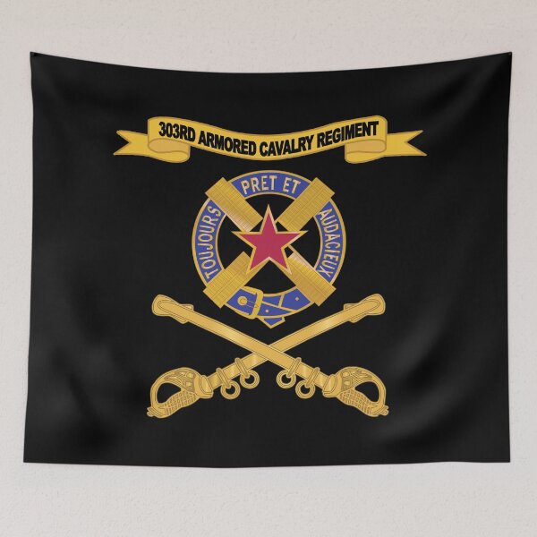 Item preview, Army  - 303rd Armored Cavalry Regiment w Ribbon - Br X 300 designed and sold by Military Insignia Products.