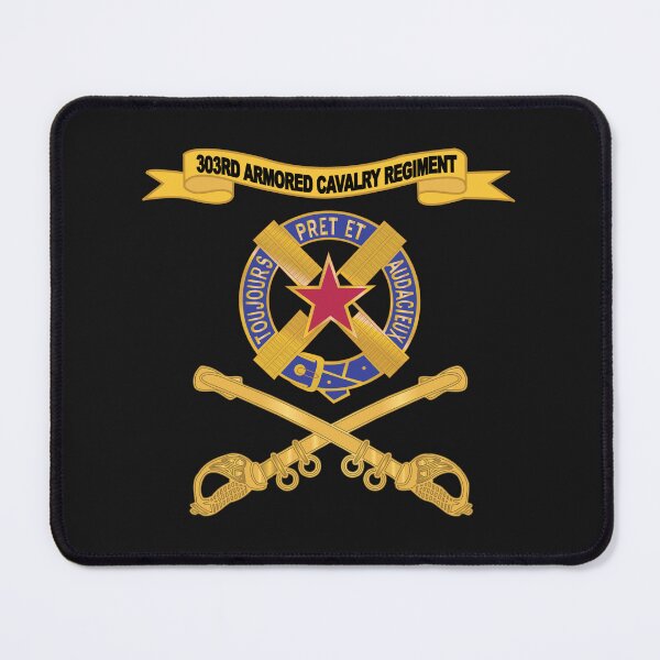 Item preview, Army - 303rd Armored Cavalry Regiment w Ribbon - Br X 300 designed and sold by Military Insignia Products.