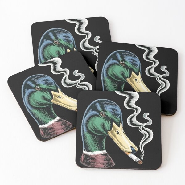 Item preview, Edgy Smoking Mallard Duck Art - Cool Duck Cigarette Streetwear designed and sold by haitrieuic96.