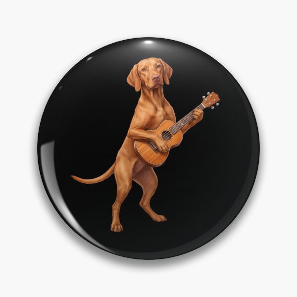Item preview, Vizsla Playing Ukulele Player Ukulelist Dog Lover designed and sold by DoodleTortle.
