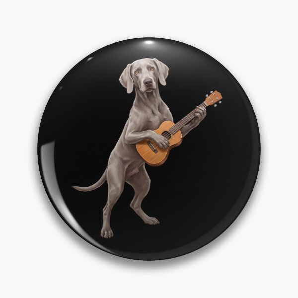 Item preview, Weimaraner Playing Ukulele Player Ukulelist Dog Lover designed and sold by DoodleTortle.