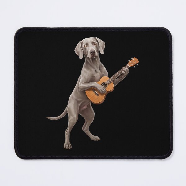 Item preview, Weimaraner Playing Ukulele Player Ukulelist Dog Lover designed and sold by DoodleTortle.