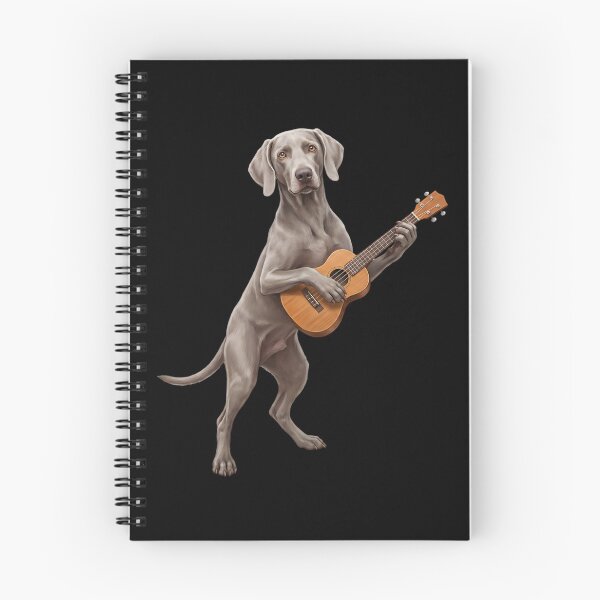 Item preview, Weimaraner Playing Ukulele Player Ukulelist Dog Lover designed and sold by DoodleTortle.