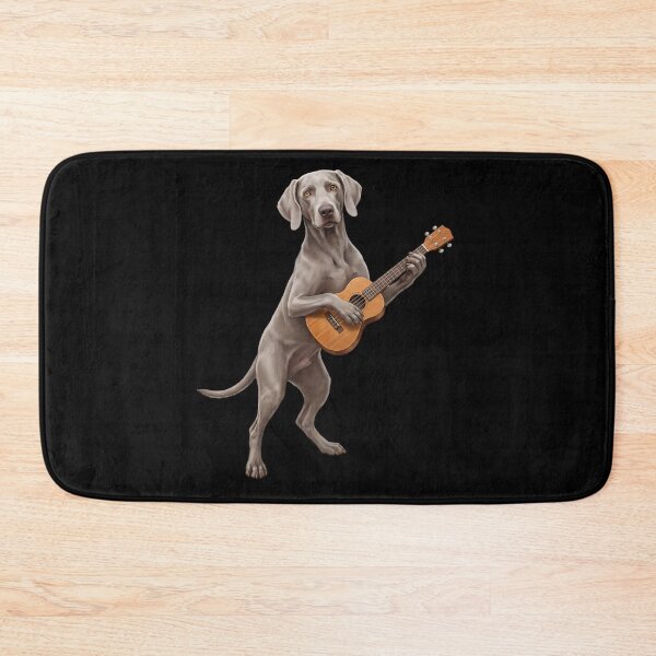 Item preview, Weimaraner Playing Ukulele Player Ukulelist Dog Lover designed and sold by DoodleTortle.