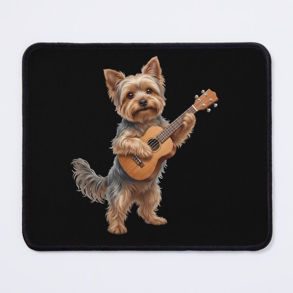 Item preview, Yorkshire Terrier Playing Ukulele Player Ukulelist Dog Lover designed and sold by DoodleTortle.