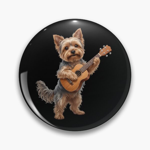 Item preview, Yorkshire Terrier Playing Ukulele Player Ukulelist Dog Lover designed and sold by DoodleTortle.