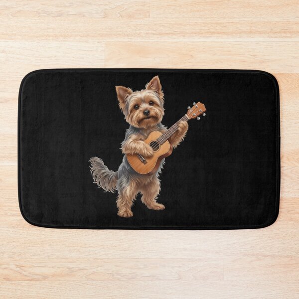 Item preview, Yorkshire Terrier Playing Ukulele Player Ukulelist Dog Lover designed and sold by DoodleTortle.