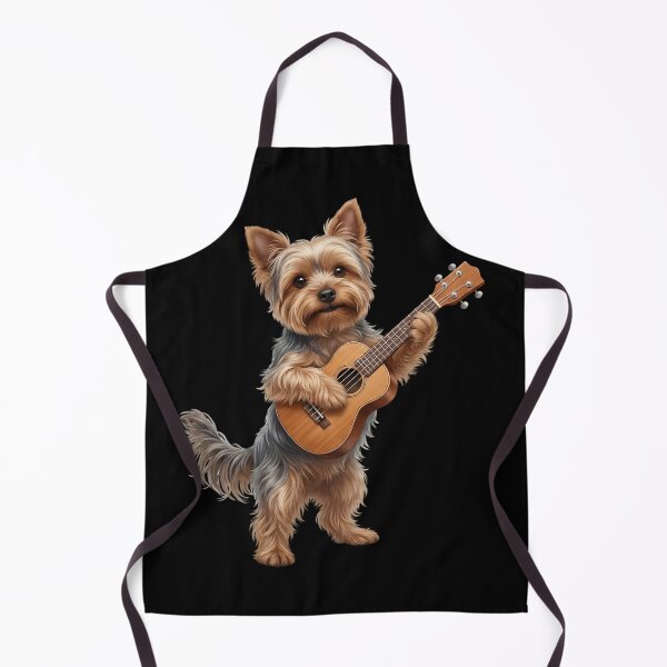 Item preview, Yorkshire Terrier Playing Ukulele Player Ukulelist Dog Lover designed and sold by DoodleTortle.