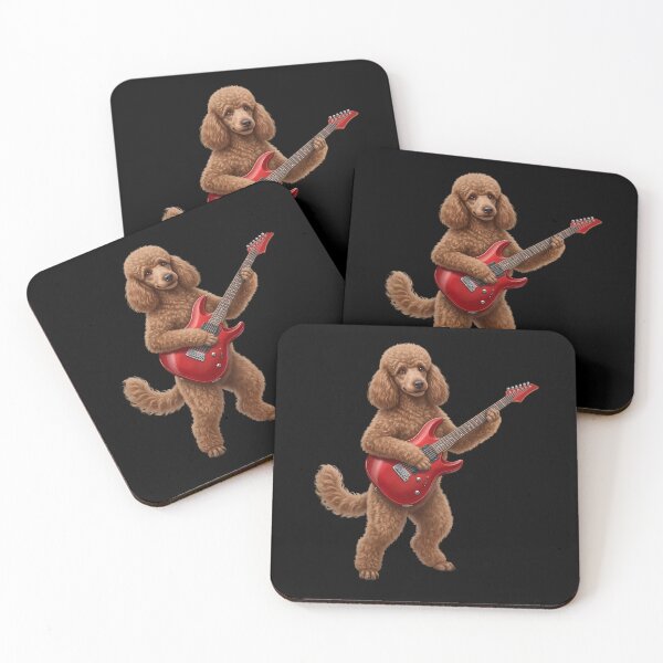 Item preview, Poodle Playing Electric Guitar Player Guitarist Dog Lover designed and sold by TerryConnells.