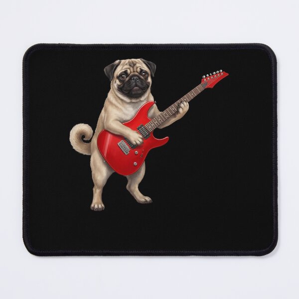 Item preview, Pug Playing Electric Guitar Player Guitarist Dog Lover designed and sold by TerryConnells.
