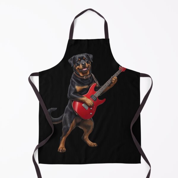 Item preview, Rottweiler Playing Electric Guitar Player Guitarist Dog Lover designed and sold by TerryConnells.