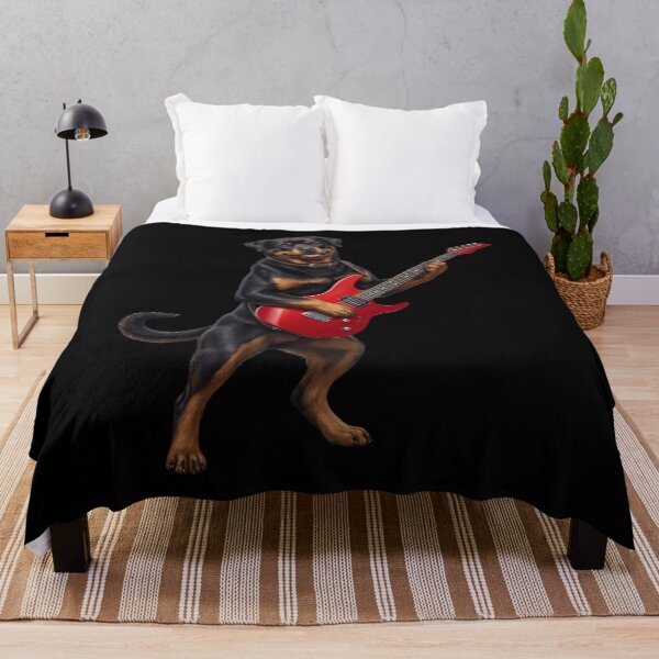 Item preview, Rottweiler Playing Electric Guitar Player Guitarist Dog Lover designed and sold by TerryConnells.