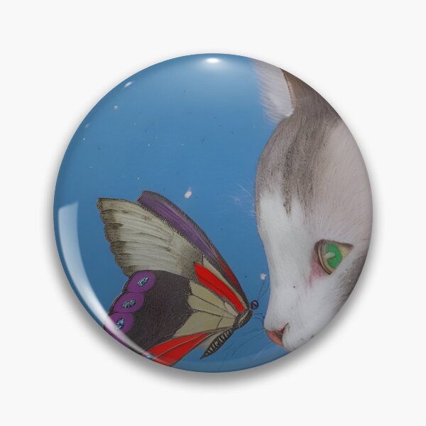 Artikelvorschau, Begegnung zwischen Katze und Schmetterling entworfen und verkauft von design-emperor.
