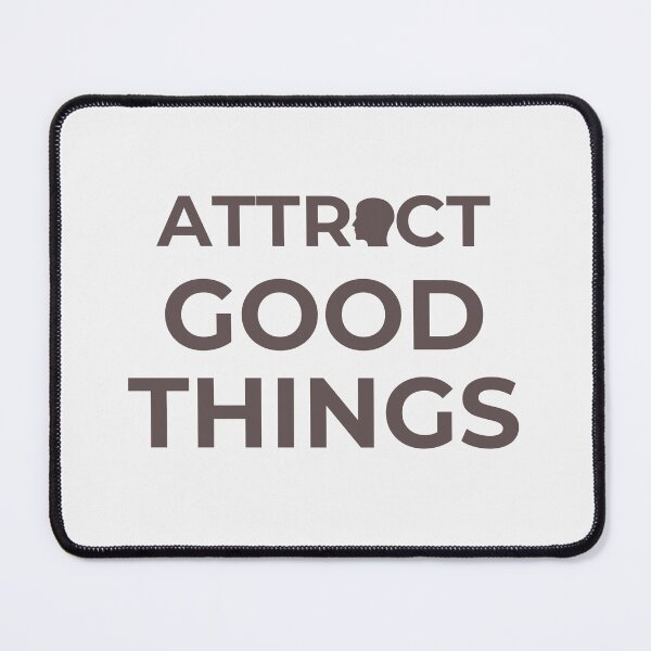Item preview, Attract Good Things Minimalist Typography Design | Positive Energy Manifestation designed and sold by CosmicQuietStudio.
