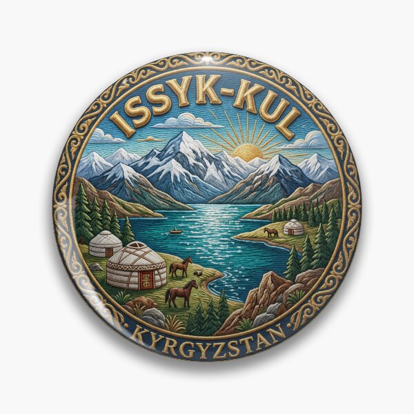 Item preview, Issyk-Kul, Kyrgyzstan – Mountain lake, yurts & horses designed and sold by Girih.