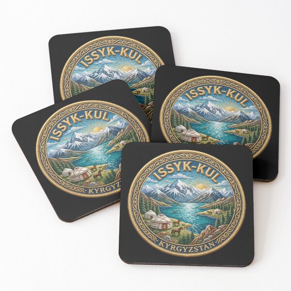 Item preview, Issyk-Kul, Kyrgyzstan – Mountain lake, yurts & horses designed and sold by Girih.