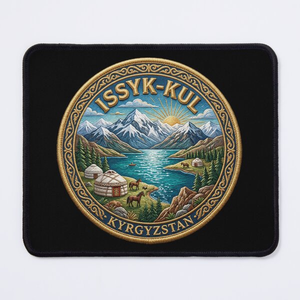 Item preview, Issyk-Kul, Kyrgyzstan – Mountain lake, yurts & horses designed and sold by Girih.