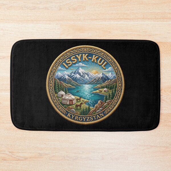 Item preview, Issyk-Kul, Kyrgyzstan – Mountain lake, yurts & horses designed and sold by Girih.