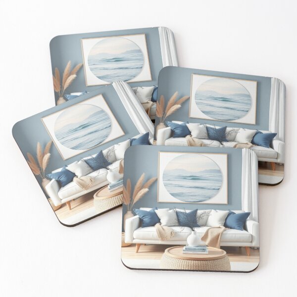 Item preview, Organic Modern Coastal Living Room Interior designed and sold by Vida e Arte.