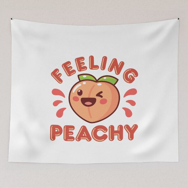 Item preview, Feeling Peachy Peach Peaches Kawaii designed and sold by jaygo.