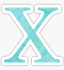 Teal Watercolor Χ Sticker