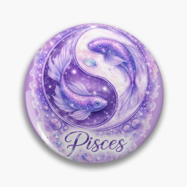 Item preview,  Pisces -Zodiac starsign, inside an  yin-yang. Feb 19–Mar 20 designed and sold by FireOrchid.