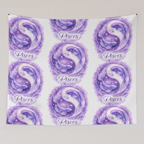 Item preview,  Pisces -Zodiac starsign, inside an  yin-yang. Feb 19–Mar 20 designed and sold by FireOrchid.