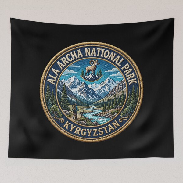 Item preview, Ala Archa National Park, Kyrgyzstan – Mountains, River & Ibex designed and sold by Girih.