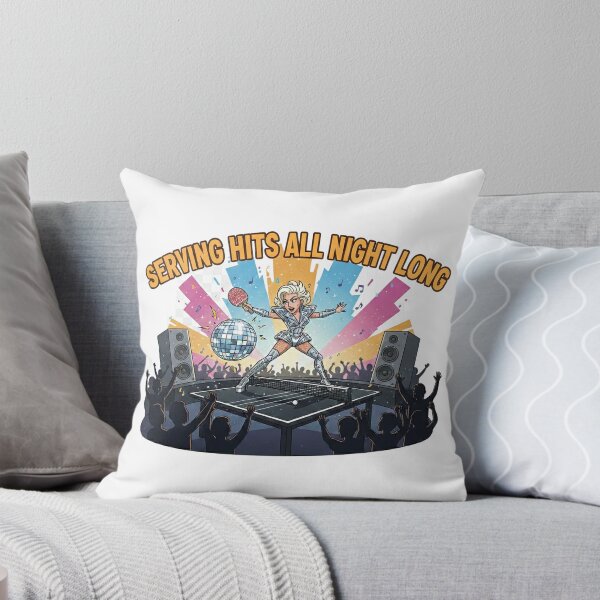 Item preview, Funny Serving Hits All Night Long Pop Diva Ping Pong T-Shirt designed and sold by OhMyPingCo.