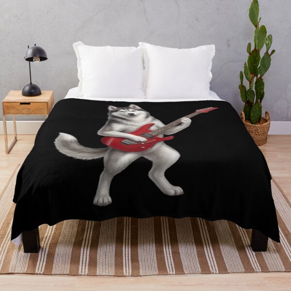 Item preview, Siberian Husky Playing Electric Guitar Player Guitarist Dog Lover designed and sold by TerryConnells.
