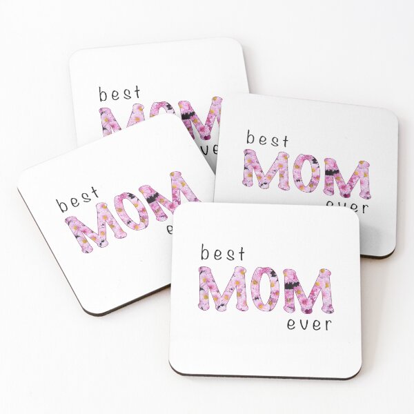 Item preview, Floral Best Mom Ever Text Design designed and sold by katifinell.