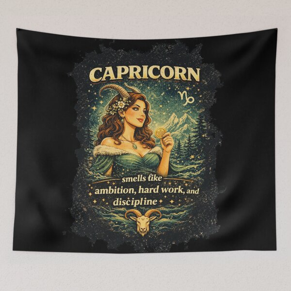 Item preview, Capricorn Zodiac Vintage Astrology Sea Goat designed and sold by AlvelinaCP.