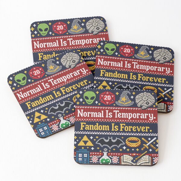 Item preview, Fandom Is Forever Nerd Ugly Sweater Design designed and sold by Mauswohn.