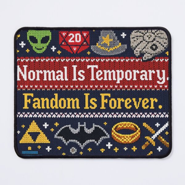 Item preview, Fandom Is Forever Nerd Ugly Sweater Design designed and sold by Mauswohn.