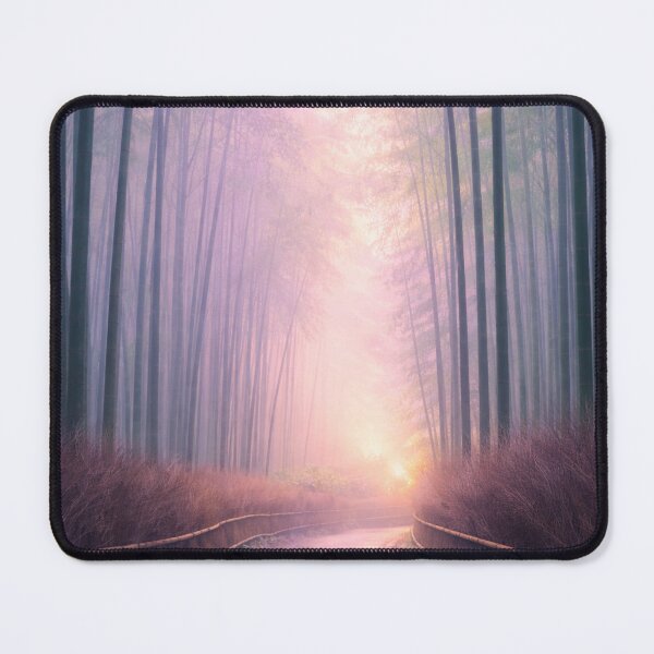 Item preview, Arashiyama Bamboo Grove Kyoto – Misty Pastel Forest at Sunrise designed and sold by PopChaosStudio.