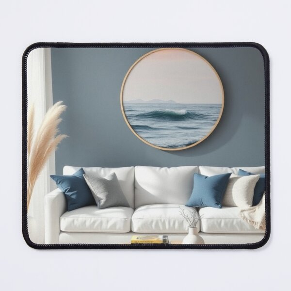 Item preview, Minimalist Coastal Living Room with Ocean Decor designed and sold by Jade Ado.