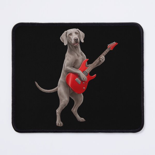 Item preview, Weimaraner Playing Electric Guitar Player Guitarist Dog Lover designed and sold by TerryConnells.