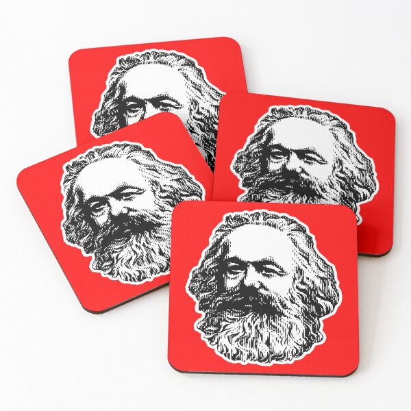 Item preview, Karl Marx (red background) designed and sold by Good-Looking Corpse.