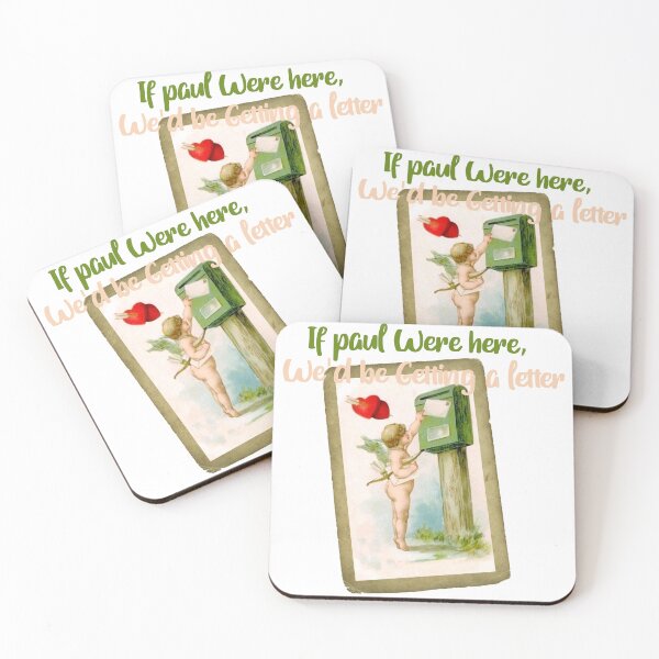 Item preview, If Paul Were Here We'd Be Getting A Letter - Vintage Mailbox Tribute Art Print designed and sold by DesignArtist.ia.