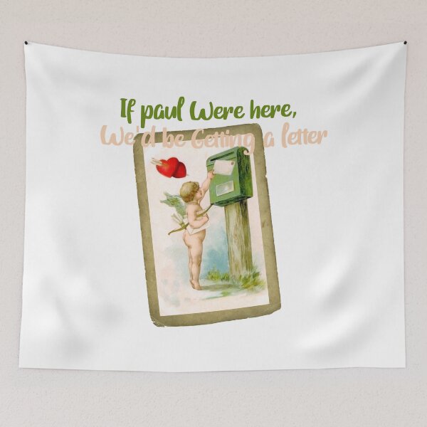 Item preview, If Paul Were Here We'd Be Getting A Letter - Vintage Mailbox Tribute Art Print designed and sold by DesignArtist.ia.