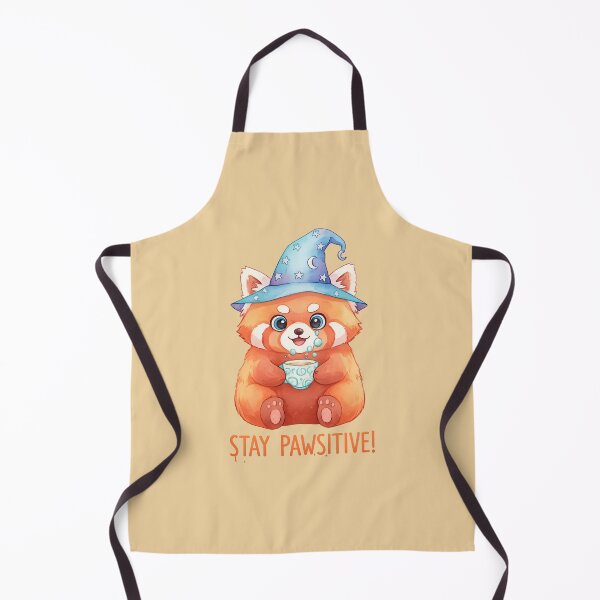 Item preview, Stay Pawsitive Red Panda Wizard – Cute Motivational Animal designed and sold by Nusha Creations.