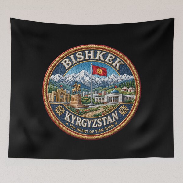 Item preview, Bishkek, Kyrgyzstan – Capital, Flag & Tian Shan designed and sold by Girih.