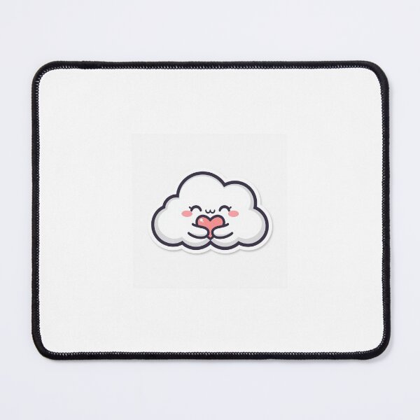 Item preview, cute smiling cloud hugging a small heart designed and sold by MayangDesign.