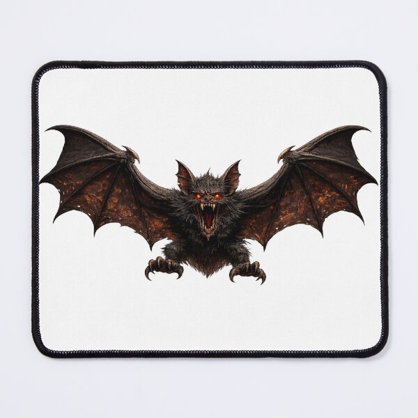 Item preview, Scary Demon Bat with Glowing Red Eyes designed and sold by madebysiwa.