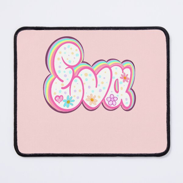 Item preview, Eva Name - popular girls firstname in white and pastel. Personalized custom gifts for women and girls named Eva designed and sold by Artonmytee.