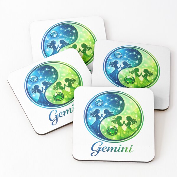 Item preview,  Gemini -Zodiac starsign, inside an yin-yang,  May 21–Jun 20 designed and sold by FireOrchid.