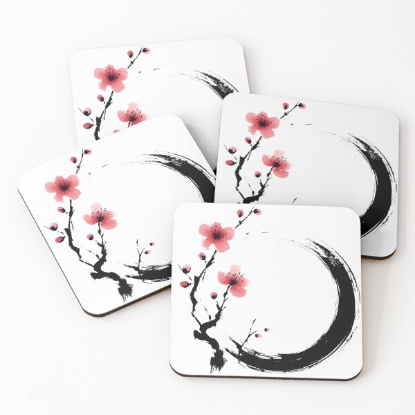 Item preview, Pure Zen Sakura Enso Circle designed and sold by Kooki Designs.