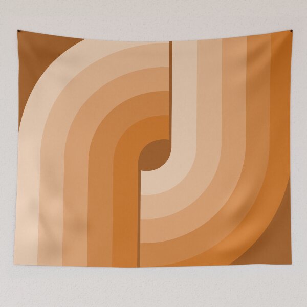 Item preview, Geometric Retro Vintage Style - Warm brown designed and sold by JMgraphic.
