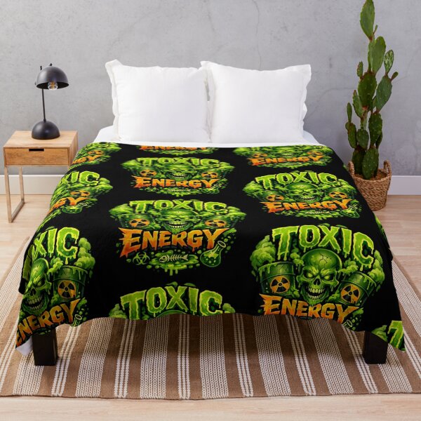 Item preview, Toxic Energy Skull Gamer Humor Design designed and sold by TeeTimeTreasure.